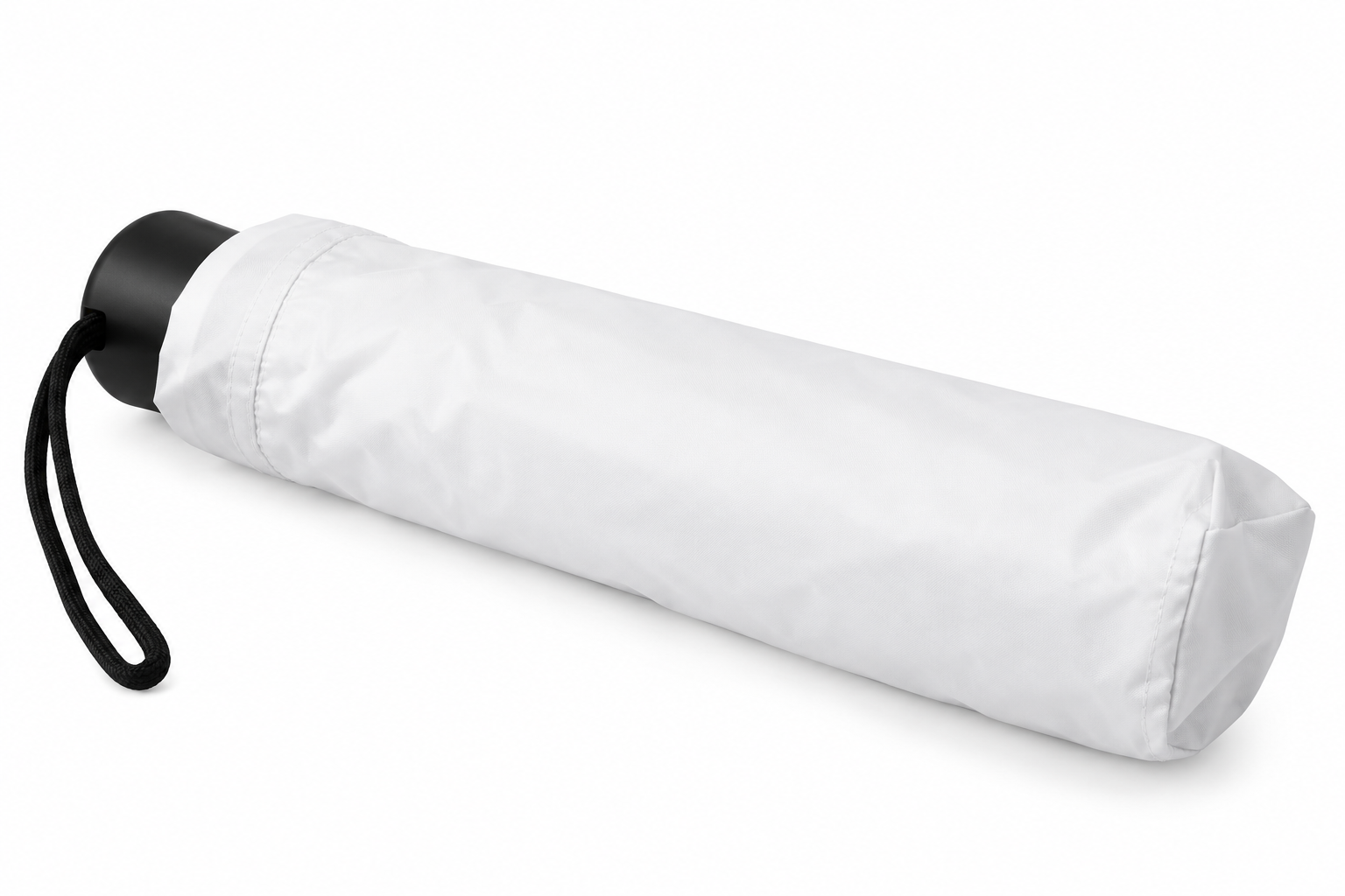 White Folding Umbrella with Cover