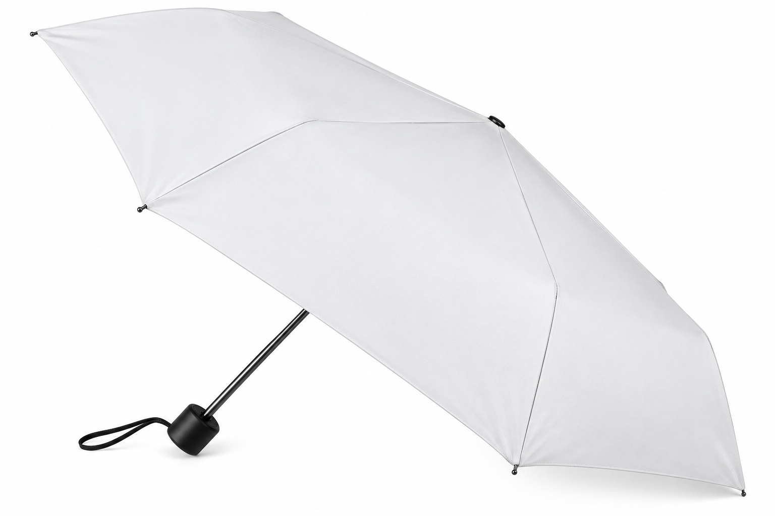 White Folding Umbrella with Cover