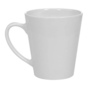 12oz White Latte Mugs