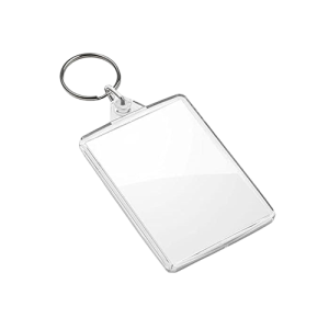 Rectangle Plastic Keyring