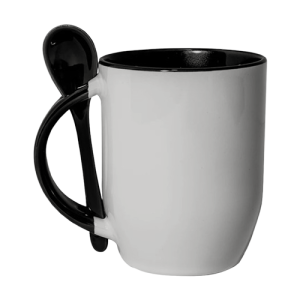 Two Tone Mug With Spoon
